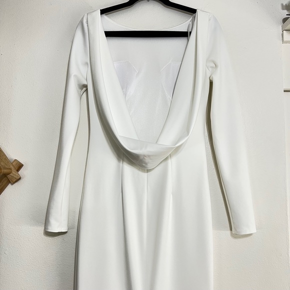 Noel and Jean by Katie May Wasson Draped Back Gown - Picture 10 of 12